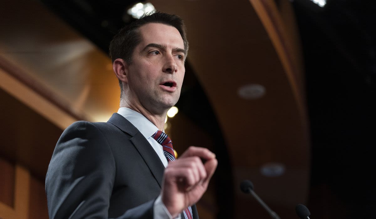 Sen. Tom Cotton wants Biden impeached for keeping weapons from Israel