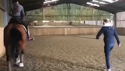 Video of Charlotte Dujardin whipping horse shown live on Good Morning Britain