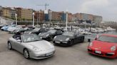 En imágenes: Concentración de Porsches en Gijón