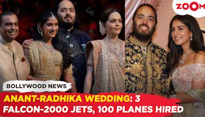 Ambani's hire 100 Planes, Including 3 Falcon-2000 Jets, to Ferry Guests for Anant-Radhika's Wedding