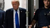 Former U.S. President Donald Trump returns to court as the jury reaches a verdict in his hush money trial at Manhattan Criminal Court on Thursday, May 30, 2024, in...