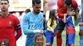 VIDEO: La emotiva reacción de una niña tras tocar a Cristiano Ronaldo en la Eurocopa