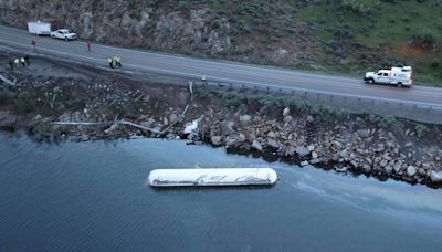 Body of semi driver who crashed into Deer Creek found in truck's cab