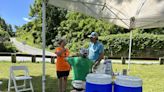 Hikers on Afton Mountain gifted Trail magic