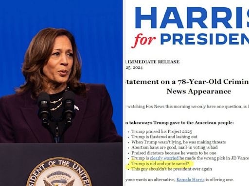 People Can't Believe This Kamala Harris "Old And Quite Weird" Press Release Is Real