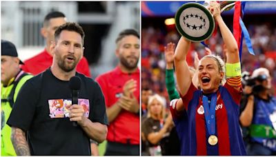 Lionel MESSI les dedicó un MENSAJE muy especial a las jugadoras del BARCELONA que ganaron la Champions