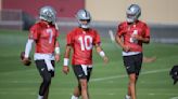 Jimmy Garoppolo leaves Raiders practice early as coaches monitor injured foot