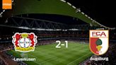 Bayer Leverkusen vence 2-1 a FC Augsburg y se lleva los tres puntos