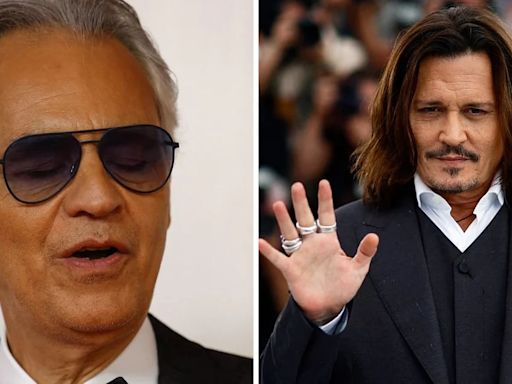 Andrea Bocelli cantará junto a Johnny Depp en un concierto especial