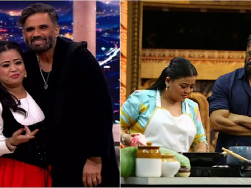 Laughter Chefs: Suneil Shetty appears on the show to support 'sister' Bharti Singh