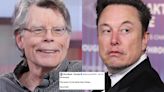 Stephen King trolls Elon Musk once again over Twitter's name change