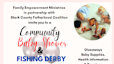 Free baby shower, fishing derby set in Alliance