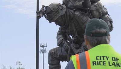 Sculpture added to Rice Lake Memorial Park Saturday