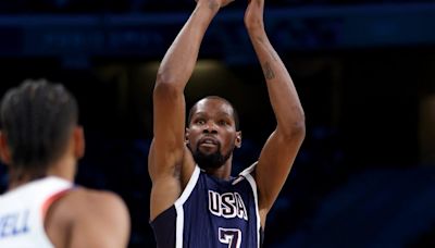 Kevin Durant becomes U.S. all-time leading Olympic scorer as men's basketball defeats Brazil in Paris quarterfinals