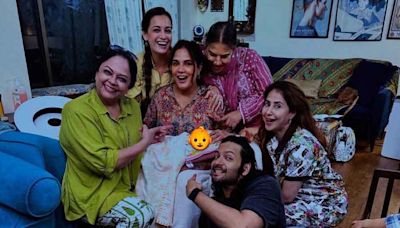 Urmila Matondkar, Shabana Azmi, Dia Mirza visit new parents Richa Chadha, Ali Fazal