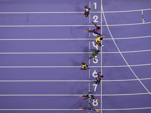 This Image of Noah Lyles Winning the 100 M Is the Definition of a Photo Finish