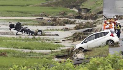 Impacto de las fuertes lluvias en el norte de Japón