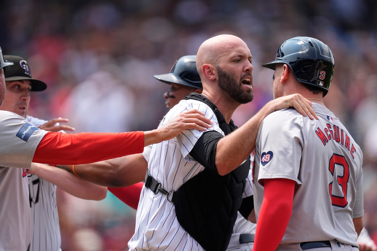After on-field Red Sox-Rockies scuffle, threat of postgame confrontation avoided