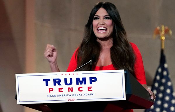 Kimberly Guilfoyle touts her dog book as nation reels from Kristi Noem’s puppy killing