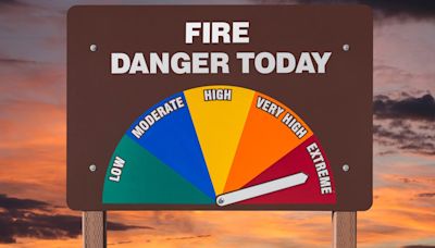 High fire danger caps off extreme heat on Wednesday