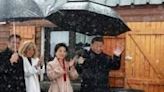Macron welcomed Xi to a mountain restaurant outside the village of Bagnere-de-Bigorre