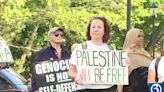 Hundreds of pro-Palestine protestors rally at the capitol