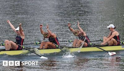 Paris 2024 rowing: Team GB claim gold in women's quadruple sculls after men finish fourth