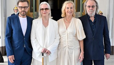 Abba reunite in rare appearance as they receive major gong from Swedish royals