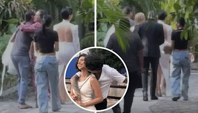 Revelan las primeras fotos de la supuesta boda de Ángela Aguilar y Christian Nodal