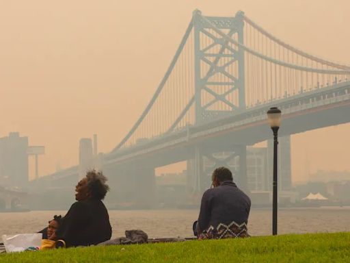 Wildfire smoke is brewing in Canada, and some of that may make a return visit to Philly this summer