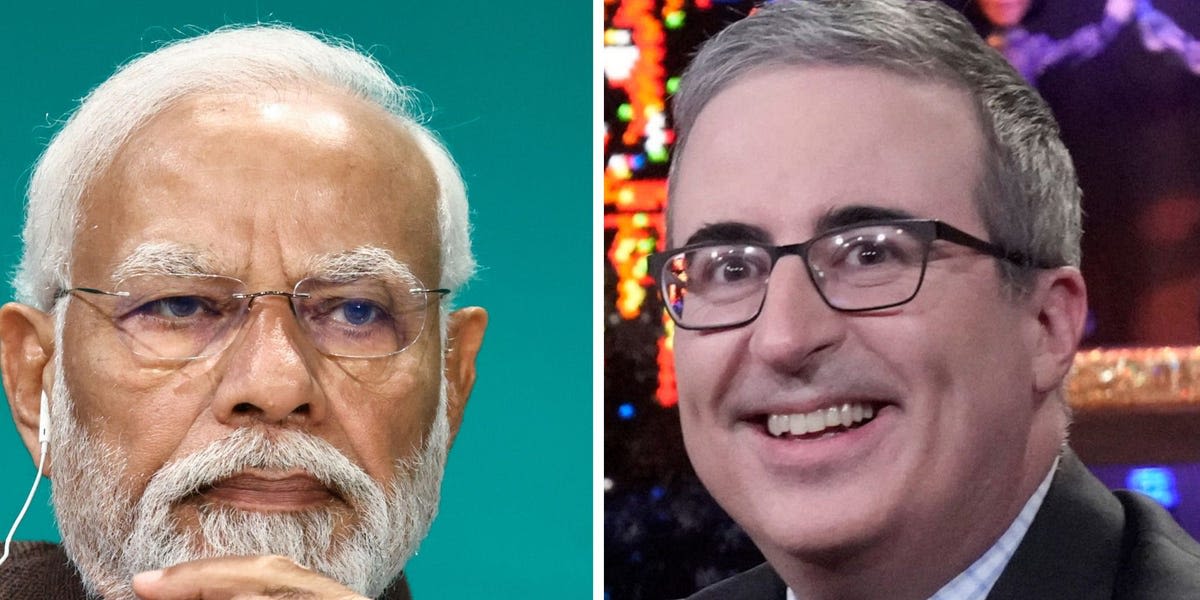 John Oliver warns India is 'sliding towards authoritarianism' as Modi declares victory in tighter-than-expected election