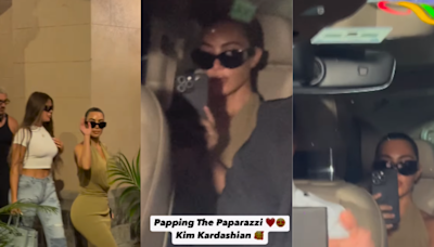 Kim Kardashian Paps The Paparazzi As She Arrives In Mumbai With Khloe For Anant-Radhika's Wedding; 'Hi India'