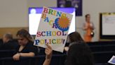 Thousands rally over expected school cuts, a rebuke to LAUSD's pledge to protect workers