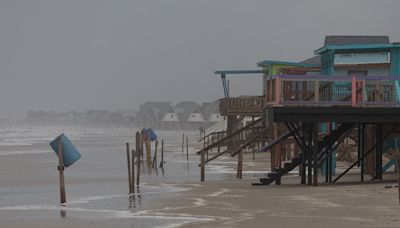 Hurricane Beryl starts lashing Texas with winds of 80mph