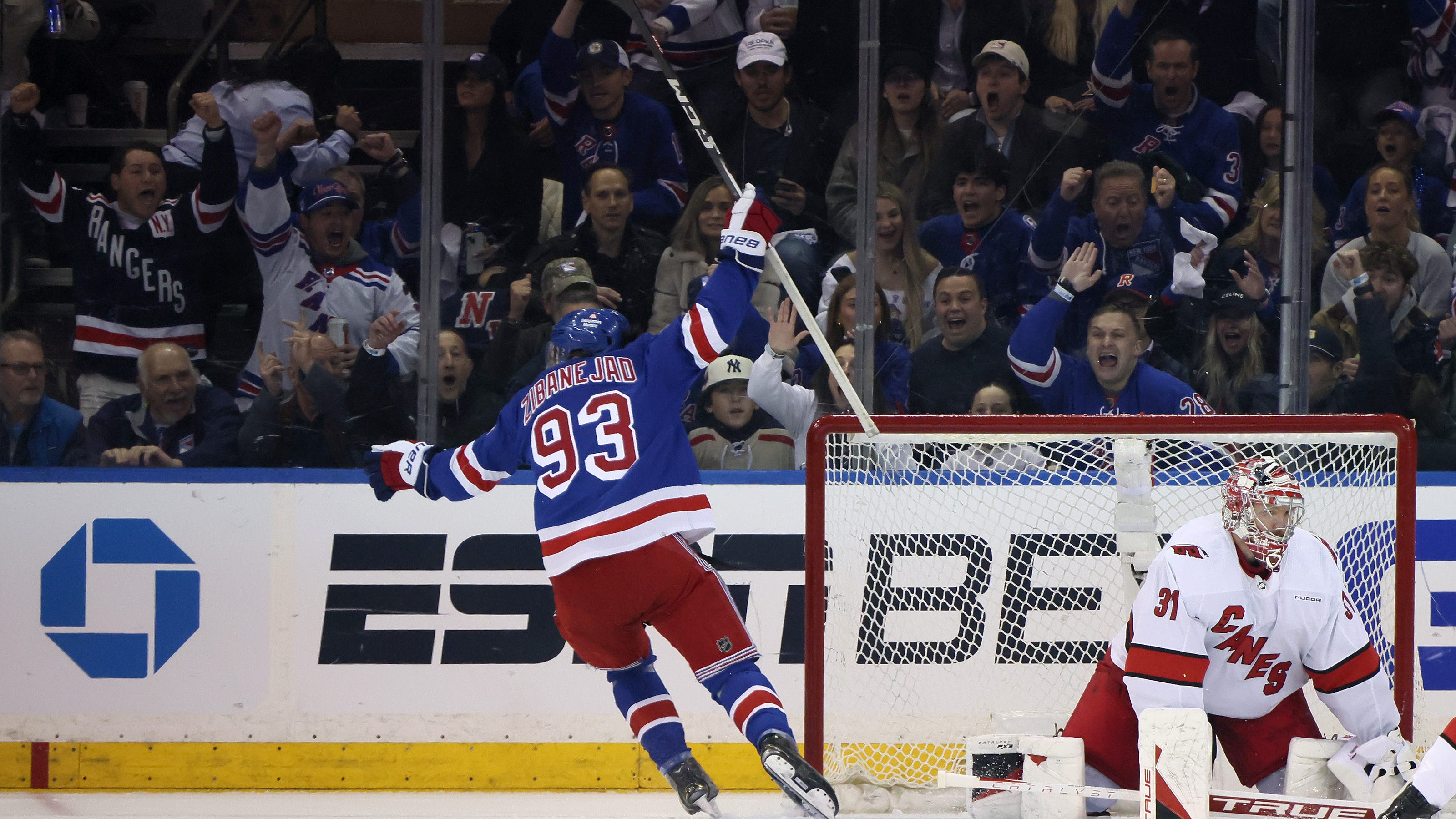 Game 1 takeaways: Mika Zibanejad stays hot to fuel Rangers' fast start vs. Hurricanes