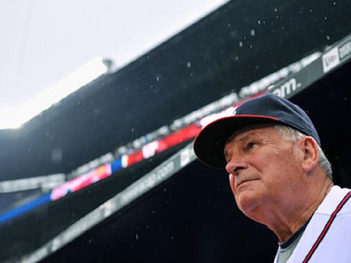 Longtime Atlanta Braves skipper, HOF Bobby Cox makes rare appearance at Truist Park