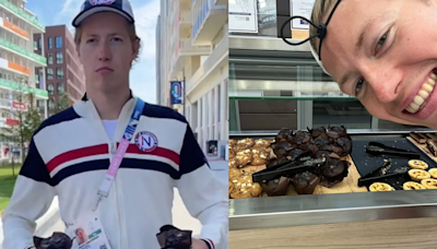 巴黎奧運｜挪威泳手化身「鬆餅人」 狂吞選手村甜食紅爆TikTok | am730
