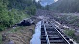 Mud and rockslides temporarily interrupt popular train service in southwest Colorado