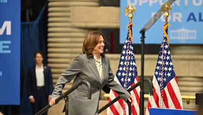 Kamala Harris promotes Biden administration's aid for small businesses in Detroit stop