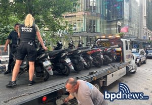 Boston police seize 9 mopeds off streets downtown