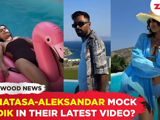 Did Natasa Stankovic and Aleksandar Alex mock Hardik Pandya and Jasmin Walia in their recent video?