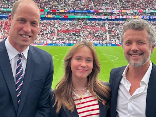 El príncipe Guillermo y Federico X de Dinamarca unidos por una misma pasión: su encuentro en un partido de la Eurocopa 2024