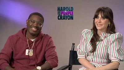 Interview: Zooey Deschanel & Lil Rel Howery on Harold and the Purple Crayon