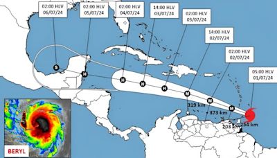 Huracán Beryl pasará por el Mar Caribe venezolano: Pronóstico del tiempo