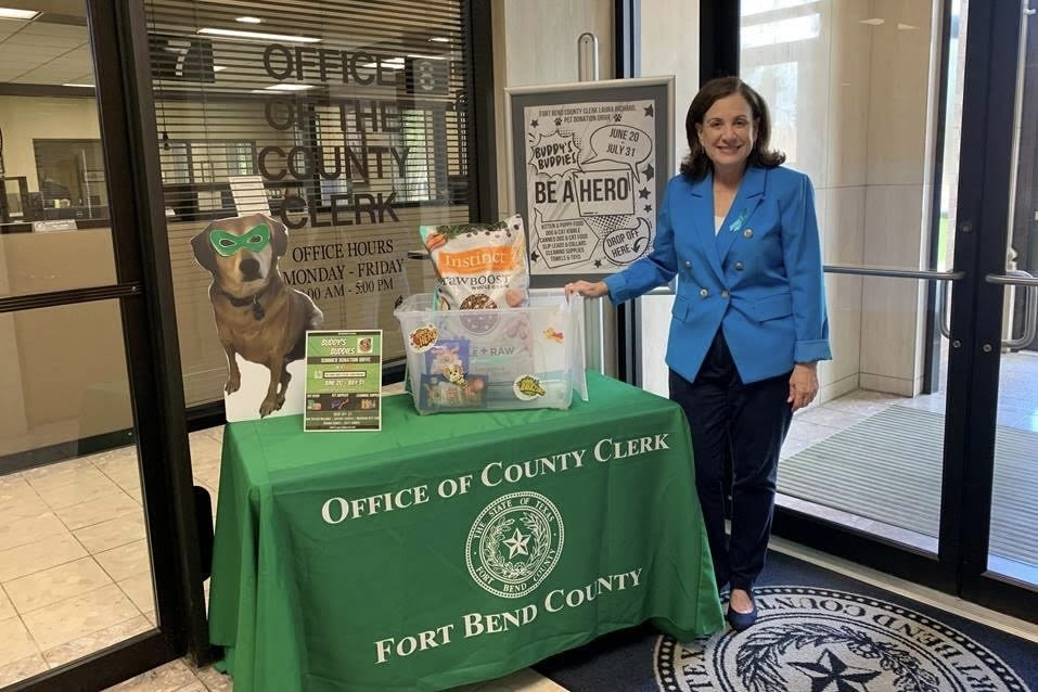 Fort Bend County Clerk hosts annual pet supply drive