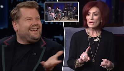 Sharon Osbourne issues another James Corden takedown, slams his ‘fake laugh’: ‘He’s fair game’