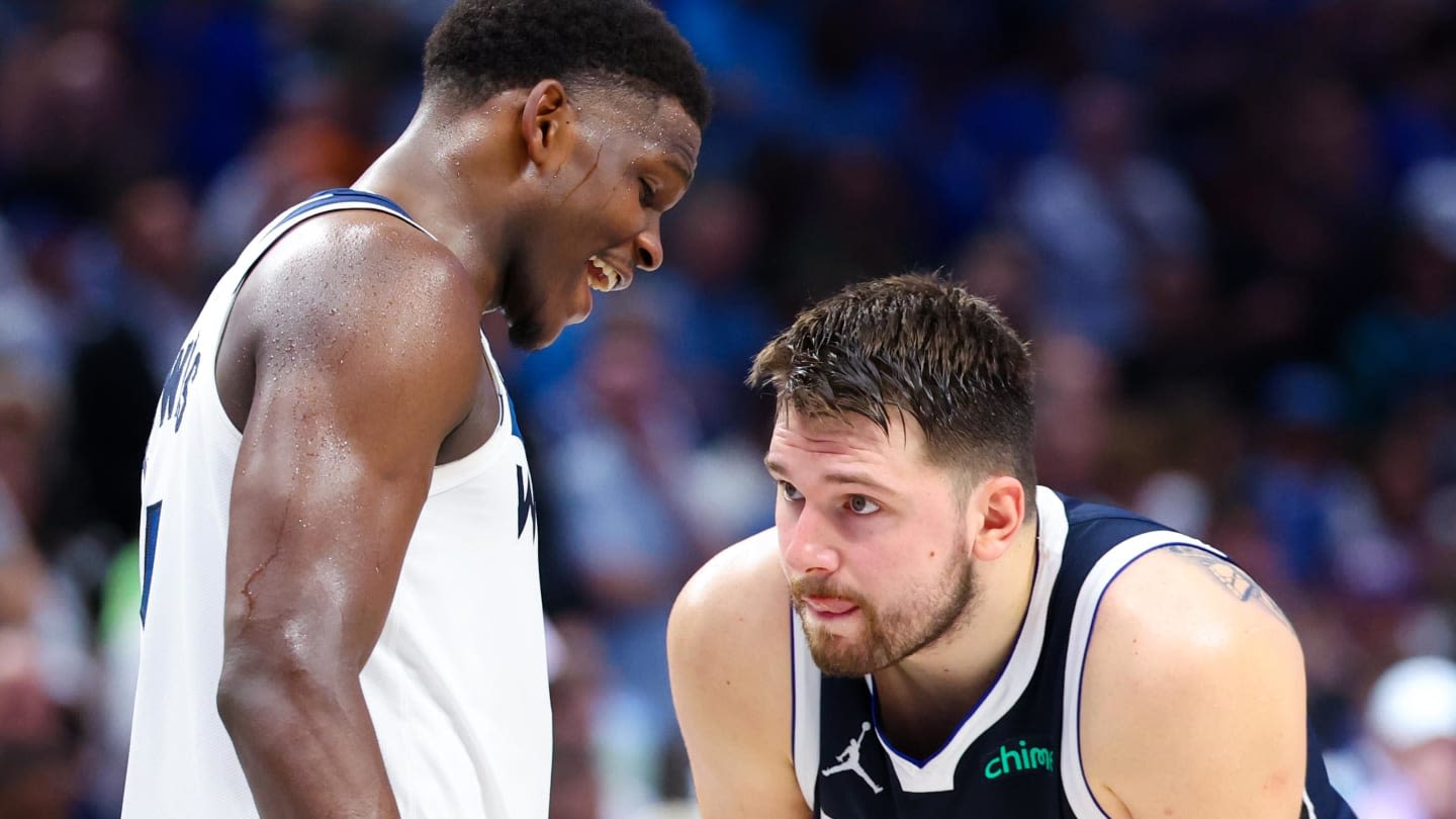 Photo Of Anthony Edwards And Luka Doncic Went Viral After Mavs-Timberwolves Game