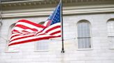 Palestinian flag is raised over Harvard statue where American flag was