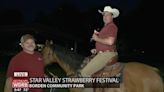 Keith Kaiser hops on a horse at the Star Valley Strawberry Festival