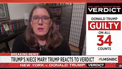 Mary Trump ‘Relieved, Happy’ Over Donald’s Guilty Verdict: ‘It’s a Great Day for America’ | Video